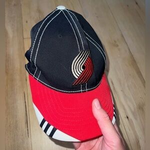 Adidas Trail Blazers Hat Baseball Cap Size Large/XL